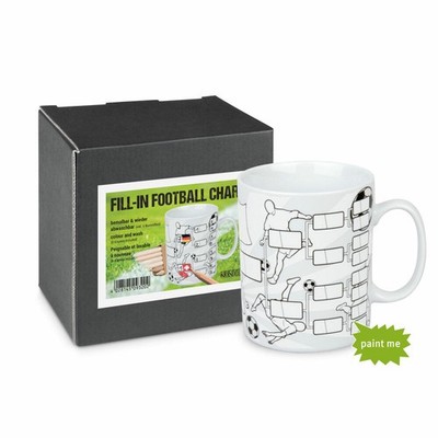 Könitz Fußball Tabelle Self Made Mug Becher Tasse Kaffeetasse 6 Stifte 490ml