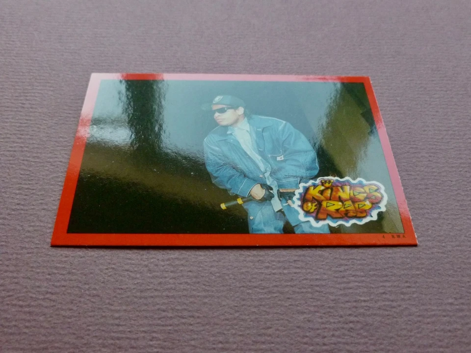1991 Topps - Kings of Rap - NWA N.W.A EAZY-E - #4 Rookie RC - Image 2 of 4