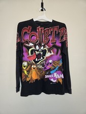 Space Jam Looney Tunes 1996 Vintage Long Sleeve Shirt Kids Size Large