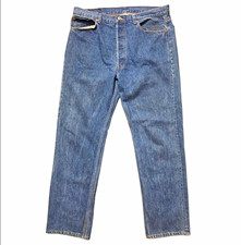Vtg 1989 Levis 501 Made in USA Jeans 38x32 Stonewash Blue Denim Button Fly 80s