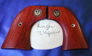 Original Factory Ruger Valquero Walnut Grips OEM No Grip Screw OEM