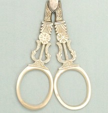 Antique Palais Royal Mother of Pearl Scissors * French * Circa 1820
