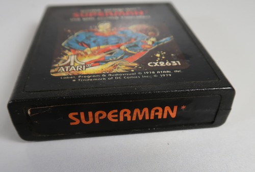 Atari 2600: SUPERMAN Cartridge - Picture Label - Tested & WORKS - Picture 2 of 5