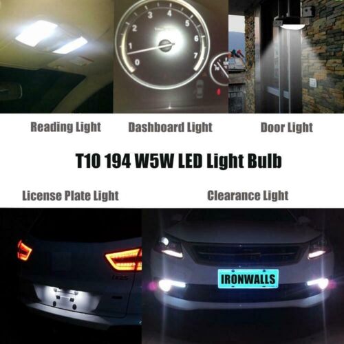 AUXBEAM T10 168 2825 194 W5W LED Car Dome & Map Light License Plate Light Bulbs - Foto 2 di 16
