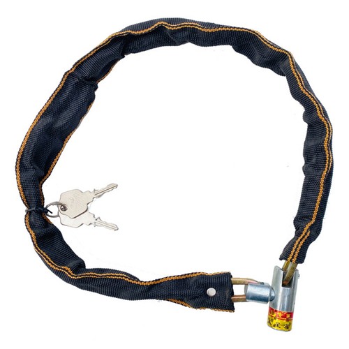 Bike Chain Lock Anti-Scratch Solid with Keys MTB Road Bike Safety Anti-Theft - Picture 7 of 11