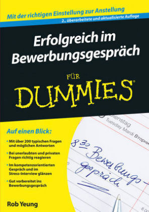 Thumbnail - Erfolgreich Bewerbungsgespräch Für Dummies - Rob Yeung - 9783527712267