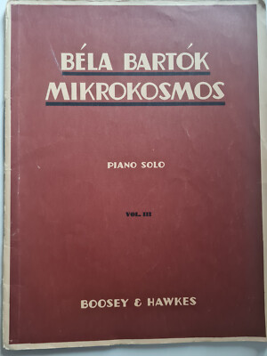 Bela Bartok Mikrokosmos Piano Solo Vol. III