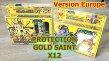 SAINT SEIYA VINTAGE BANDAI 1987 TAIWAN HK LOT PROTECTION EUROPE X12 GOLD NEUF