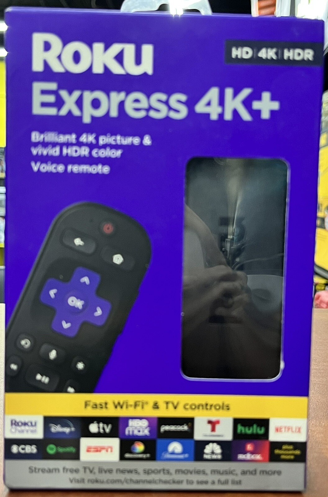 Roku Express 4K + Plus 3941R2 Streaming Voice Remote HD 4K HDR BRAND