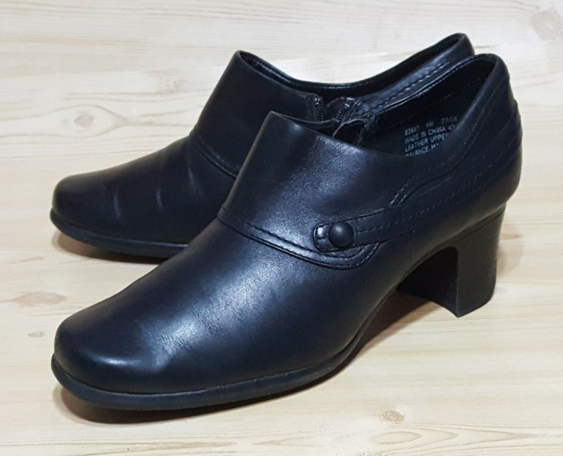 靴 Clarks Loafer Clarks Loafers Moccasin Zip Up 6 M Black Womens | eBay