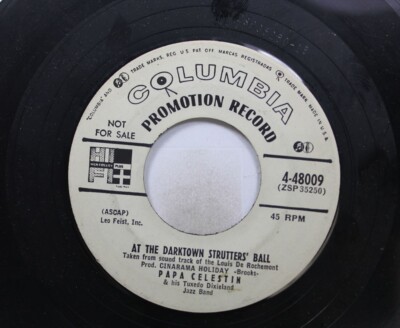 50'S & 60'S 45 Papa Celestin - At The Darktown Strutters' Ball / Tiger Rag (Hold