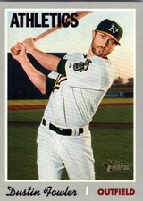2019 Topps Heritage #140 Dustin Fowler Oakland Athletics