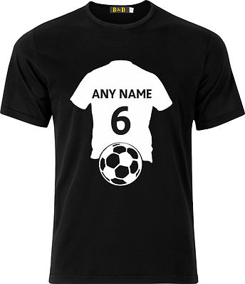 PERSONALISIERTES T-SHIRT FUSSBALL UNTERSTÜTZER LUSTIG HUMOR GESCHENK GESCHENK BAUMWOLLE