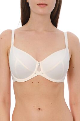 MILAVITSA Underwire Bra with Soft Cups Lined with Cotton. Straps are Fixed