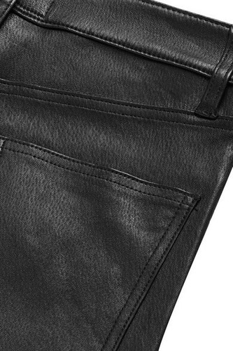 CURRENT/ELLIOTT High Waist Cropped Flared-Leg 100% Leather Jean Size 30 $998 NWT - Picture 7 of 10