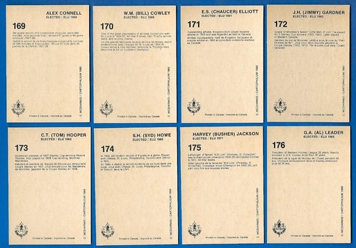 1983 (1985) CARTOPHILIUM HOCKEY HALL OF FAME HOF CARD 1-240 & PROMO SEE LIST - Picture 356 of 488