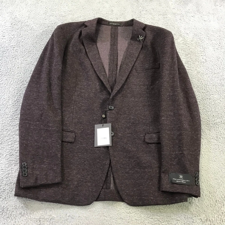 John Varvatos Chaqueta Para Hombres 48 Abrigo Deportivo Blazer Sin Costuras Varick Informal Adulto Foto 2 de 4