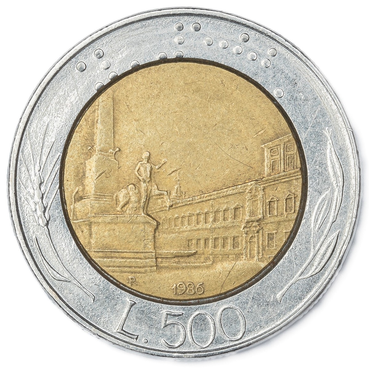 Italian REPVBBLICA ITALIANA L.500 coin Italy 1986 | eBay