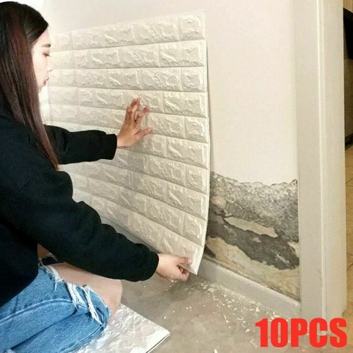 Cheap 3D Tile Brick Wall Sticker Self-adhesive Waterproof Foam