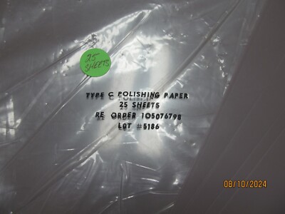 VINTAGE POLISHING PAPER - TYPE C - 25 SHEETS - 9