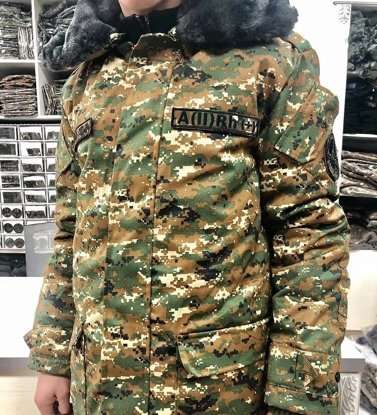 Russian military top winter jacket