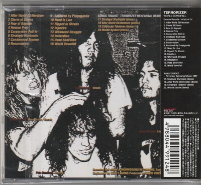 Terrorizer World Downfall + 4 demo tracks Japan CD w/obi 1st press