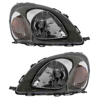 Scheinwerfer Set Links & Rechts Frontscheinwerfer Halogen H4 FüR Toyota Yaris