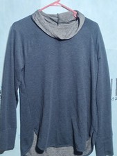 Women's RBX Dark Blue Cowl Neck Light Weight Sweatshirt Size L