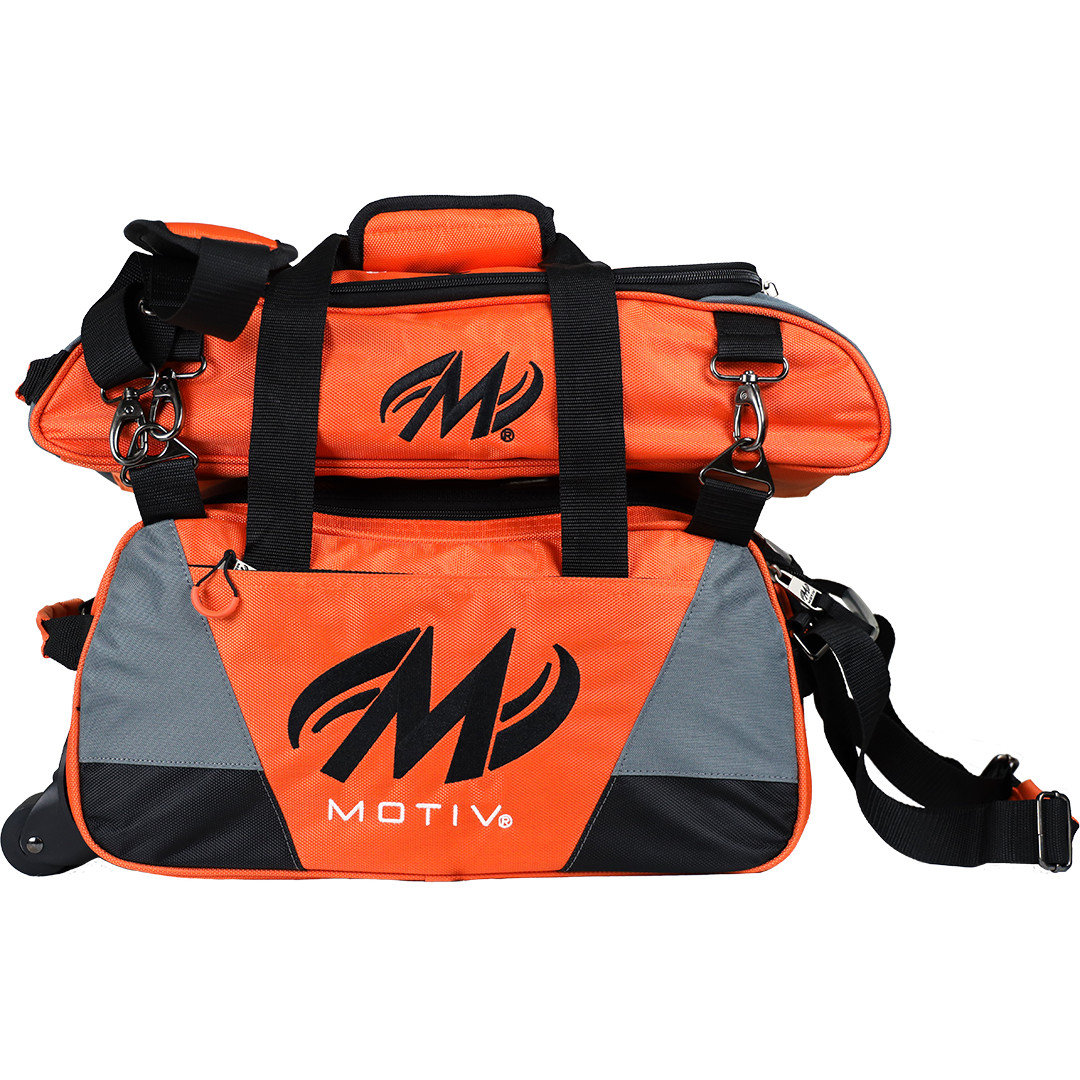 Motiv Ballistix Tangerine 2 Ball Tote Bowling Bag