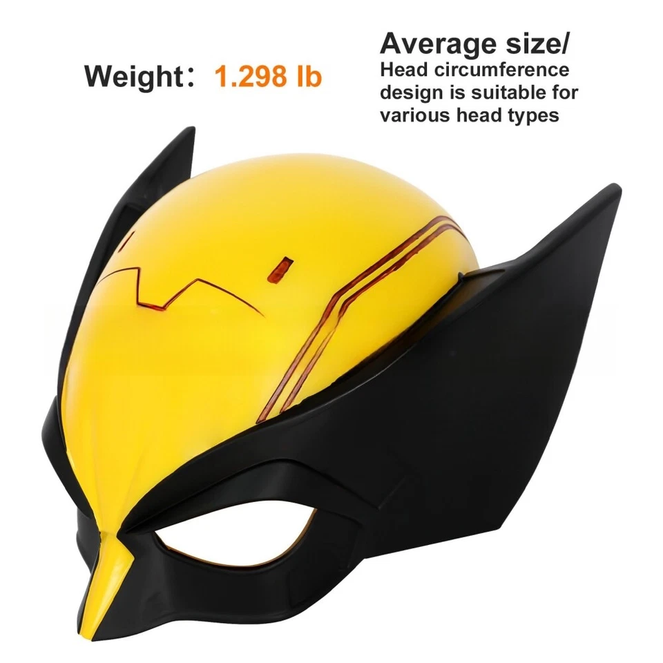 Xcoser Deadpool 3 Wolverine Mask Cosplay Prop 1:1 Movie Resin Repilca Halloween - Image 2 of 4