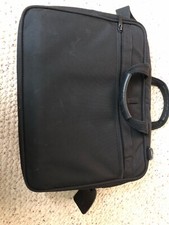 Codi Laptop Nylon Shoulder Bag Black Laptop Tote w/ Multiple Compartments 