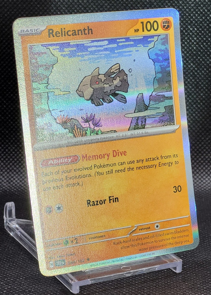 Relicanth 084/162 Rare Holo - Pokmon TCG Scarlet & Violet: Temporal Forces  Card, Near Mint