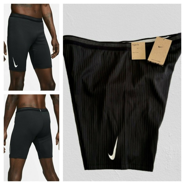 Mens Size XL Nike AeroSwift 1/2 Length Running Tights Shorts Black DA1429-010 for sale online | eBay