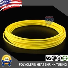 100 FT 100' Feet YELLOW 1/16" 1.5mm Polyolefin 2:1 Heat Shrink Tubing Tube Cable