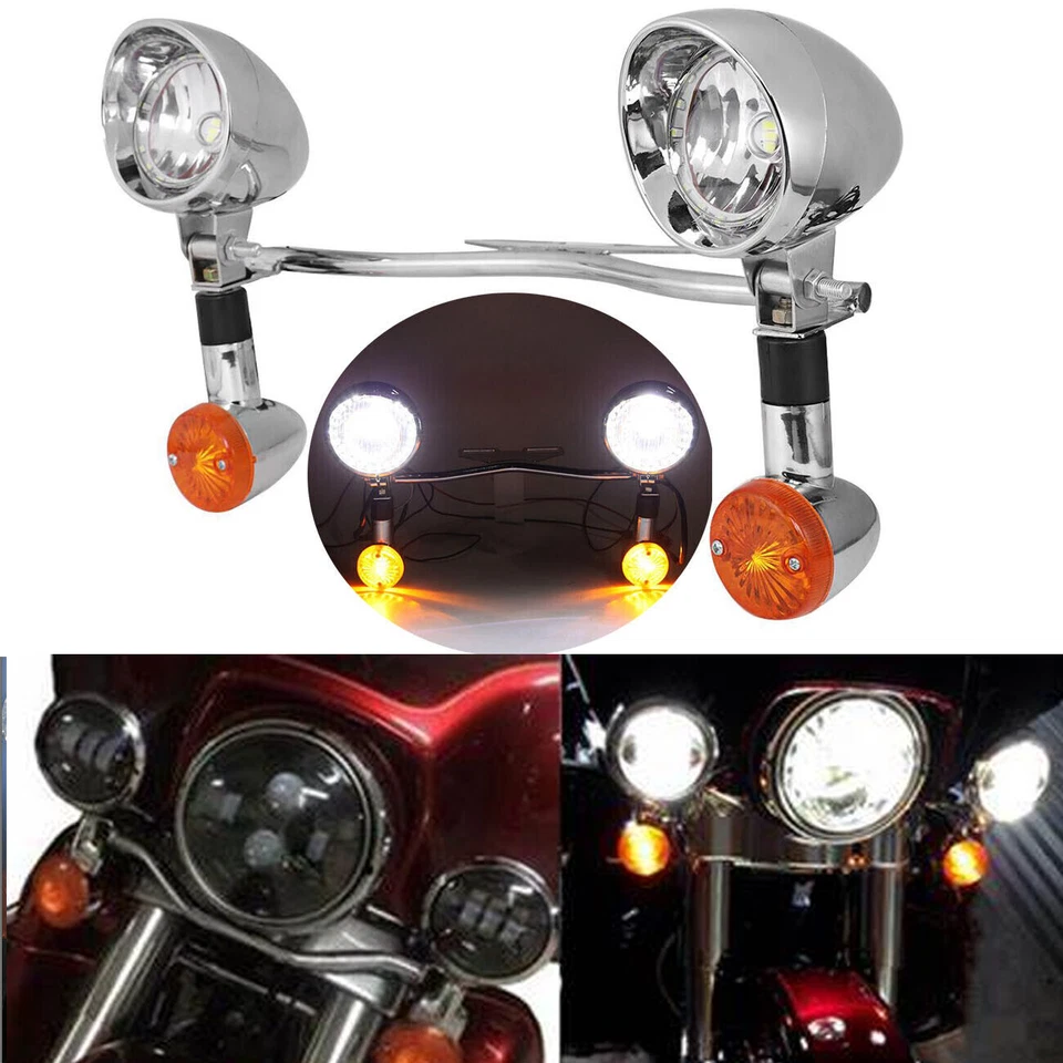 Barra de luz de señales de paso para Harley Davidson Tour Street Glide FLHX Touring Foto 2 de 4