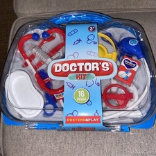 16-Piece Kids' Medical Kit Pretend Play Set - Doctor Nurse Role-Playing Toy