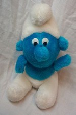 VINTAGE Smurfs 1980 NICE CLASSIC SMURF 8" Plush Stuffed Animal Toy