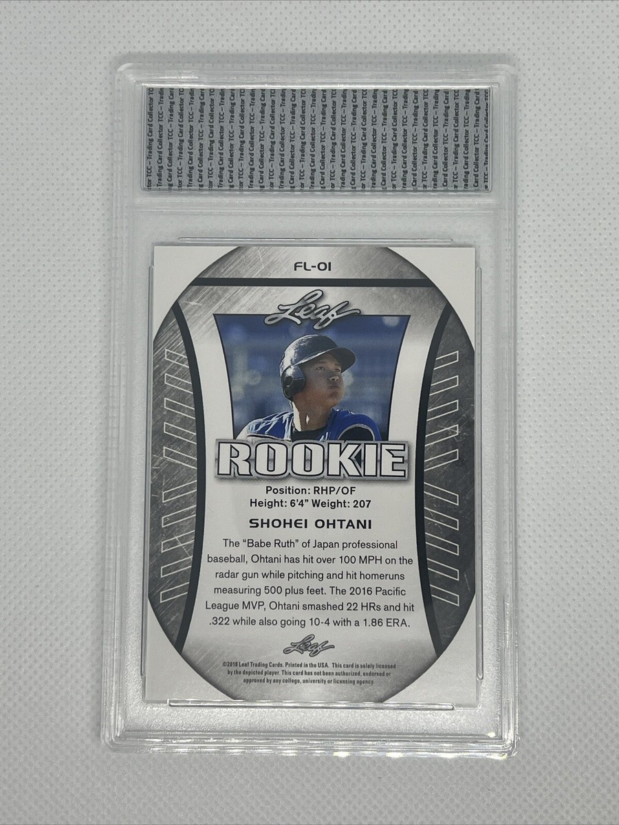 大谷翔平2018 LEAF THE NATIONAL BLUE 61/99#01 2018 Leaf Shohei Ohtani Japanese Flag Edition Rookie TCC