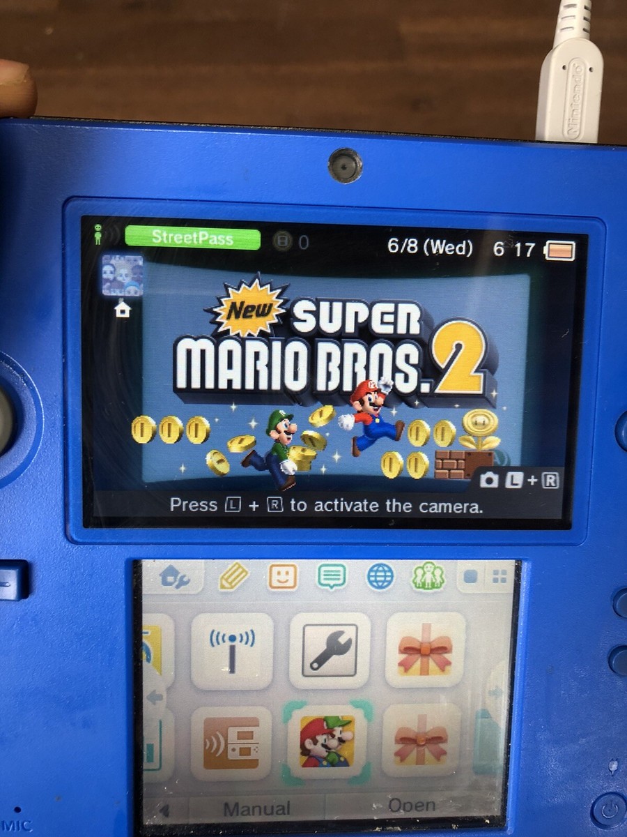 Nintendo 3DS 青 + Super Mario Bros. Nintendo 3DS Nintendo 3DS midnight blue New Super Mario Bros