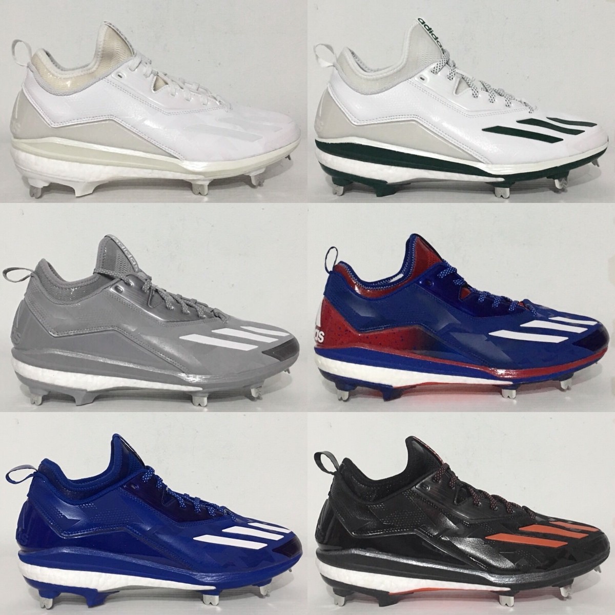 Adidas Energy Boost Icon Metal Baseball Sportswear‎ Gray Cleats Men\'s 14 Adidas Energy Boost Sz. 14 Icon 2.0 Metal Baseball Cleats  main image 3