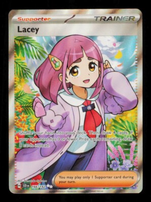 PSA 10 ポケモン 英語版 タロ Lacey ステラミラクル 166/142 Pokemon Card Lacey 166/142 Stellar Crown Full Art Trainer Holo