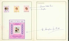 Barbuda 1982 Princess Diana Royal Birth MASTER PROOFS