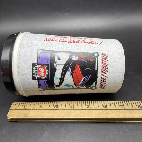 Taza de viaje Phillips 66 taza gris mota con tapa negra 22 OZ EE. UU. - Imagen 7 de 11