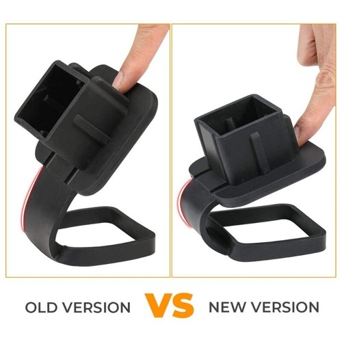 1.25 Car Rear Bumper Hitch Cover Square Traction Cover Bumper Tow Eye Hook Cover - Picture 7 of 8