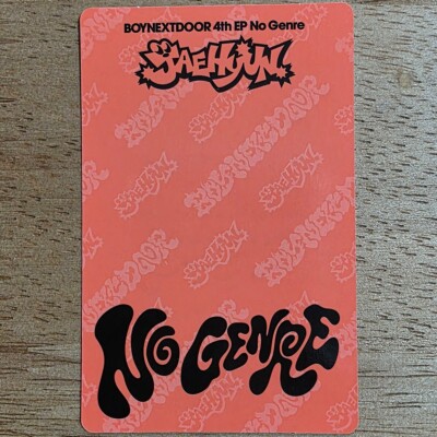 Jaehyun Official Photocard Boynextdoor 4th EP Album No Genre No