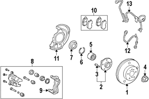 TOYOTA\LEXUS 044650E010 GENUINE OEM BRAKE PADS