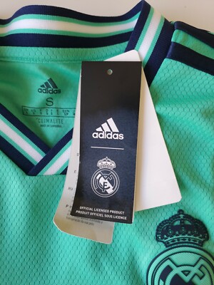 adidas Real Madrid 上下　Sサイズ　2019シーズン Adidas Real Madrid 2019/2020 3rd kit soccer jersey light green men