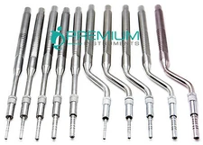 10 Pcs Premium Dental Straight Curved Tip Osteotomes Spreading Surgical