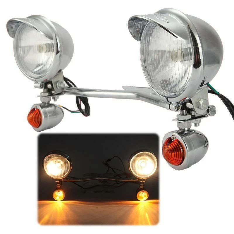 Barra de luz de passagem sinais de seta para Yamaha V Star XVS 250 650 950 1100 1300 - Imagem 2 de 4