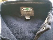 ARBORWEAR MEN'S COTTON DOUBLE THICK CREW HALF SNAP SWEATSHIRT XL